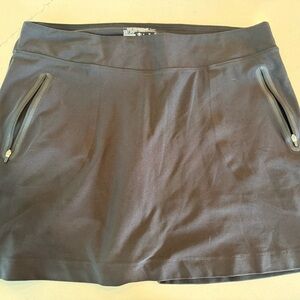 Nike Black Athletic Skort with Zippered Pockets
